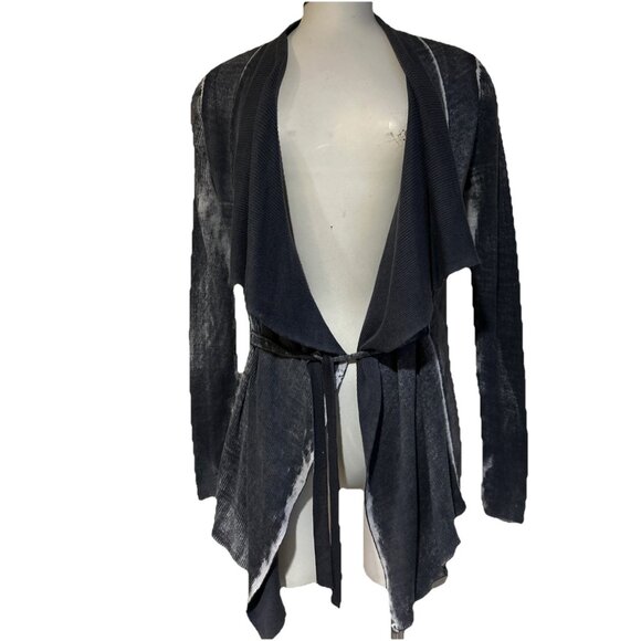 Anthropologie Moth Sweater cardigan Open Front Grunge Boho Wrap Tie Art To Wear - Picture 1 of 13